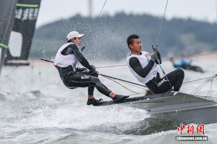 汕尾红海湾水域见证第十五届全国运动会帆船比