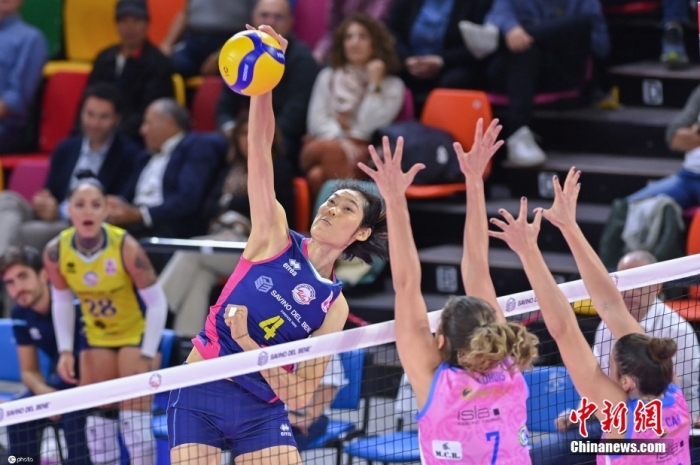 朱婷回归赛场率队晋级欧联杯八强 斯坎迪奇双杀